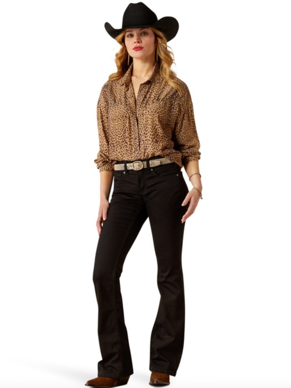 NEW ARIAT Relaxed Leopard Long Sleeve Shirt